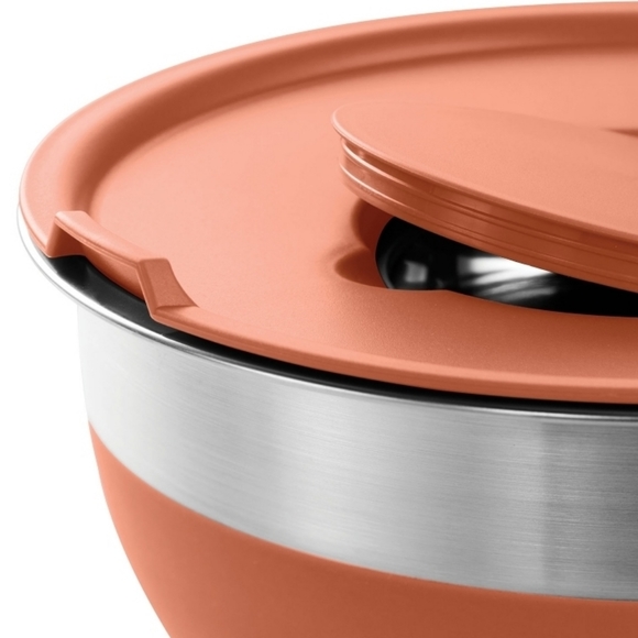 (Ew)Tramontina stainless steel 10pieces mixing bowls with greater and lid - Picture 6 of 9